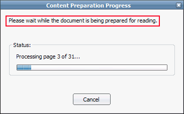 pdf content preparation process disable