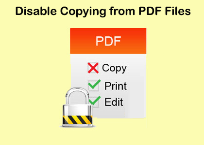 stop copying text from pdf